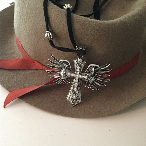ldmtreasures Jewelry - Angel Wings Cross Necklace, Sundance Inspired